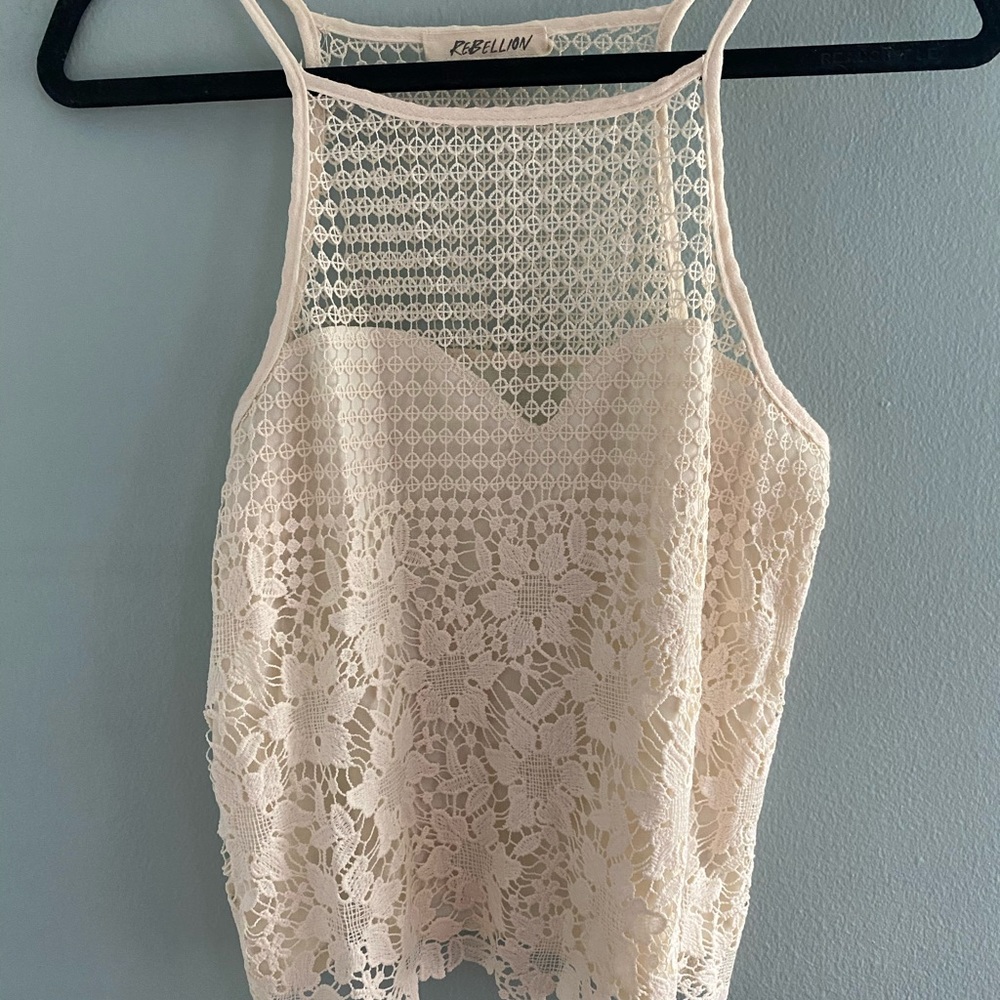Cream tank top